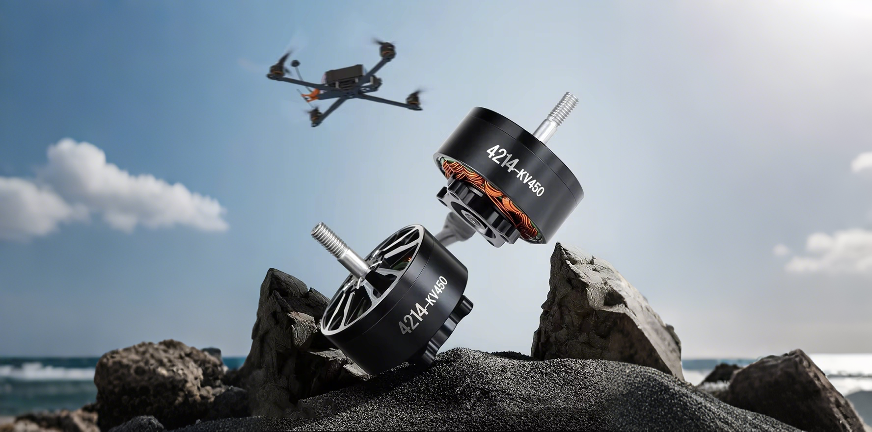 Unlock Massive Power: The 4214-450kv Motor – Ideal Choice for 13-Inch Heavy Payload FPV Drones
